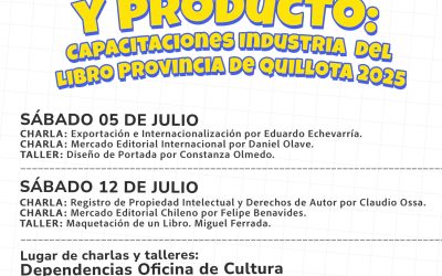 El Libro, obra y producto Capacitaciones Industria del Libro Provincia de Quillota